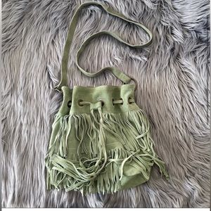 URBAN OUTFITTERS suede fringe crossbody